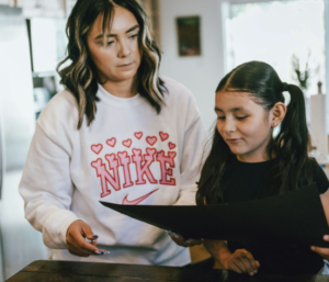 Faith-based tutoring session helping struggling student